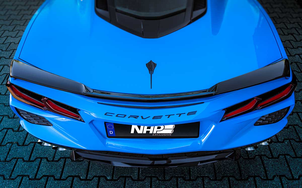 NAP Exclusive Corvette C8 Carbon Bodykit black Hinten 3