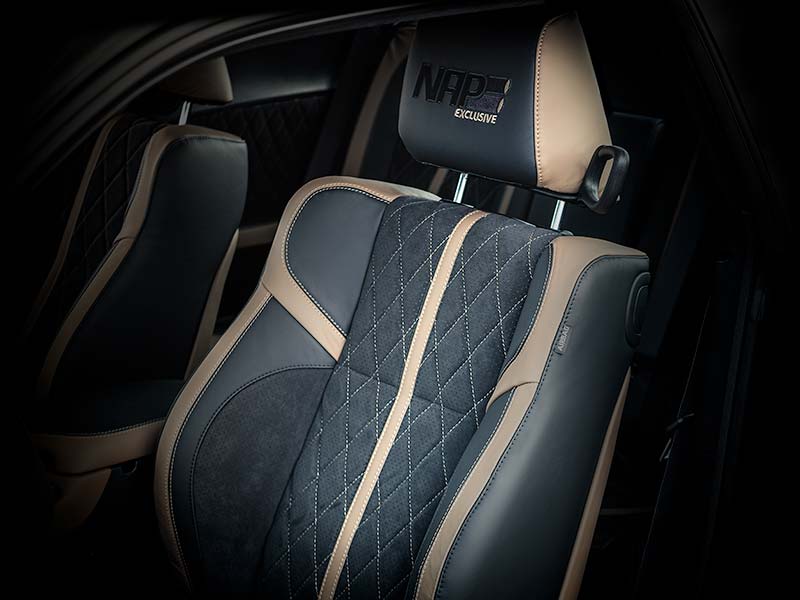 nap exclusive interior seat leather web